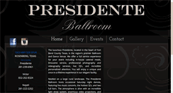 Desktop Screenshot of presidenteballroom.com